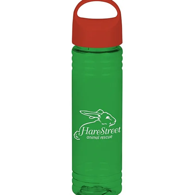 Halcyon Water Bottle with Oval Crest Lid - 24 oz