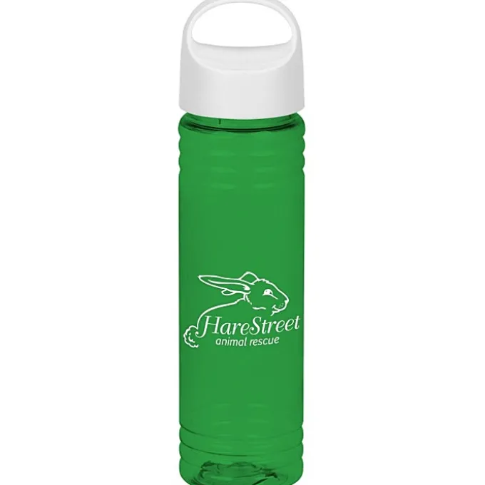 Halcyon Water Bottle with Oval Crest Lid - 24 oz