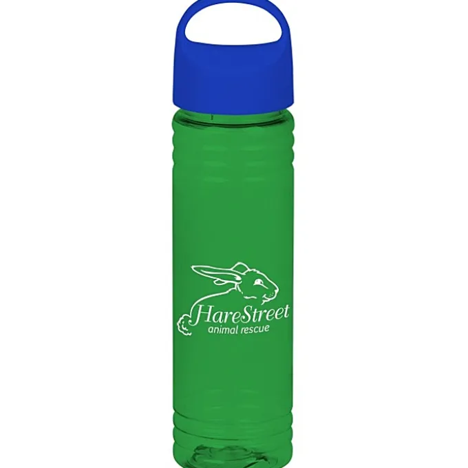 Halcyon Water Bottle with Oval Crest Lid - 24 oz