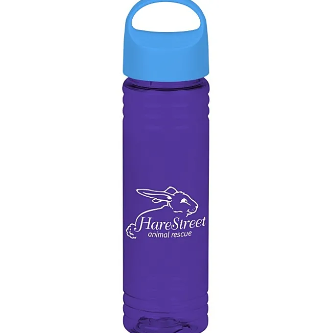 Halcyon Water Bottle with Oval Crest Lid - 24 oz