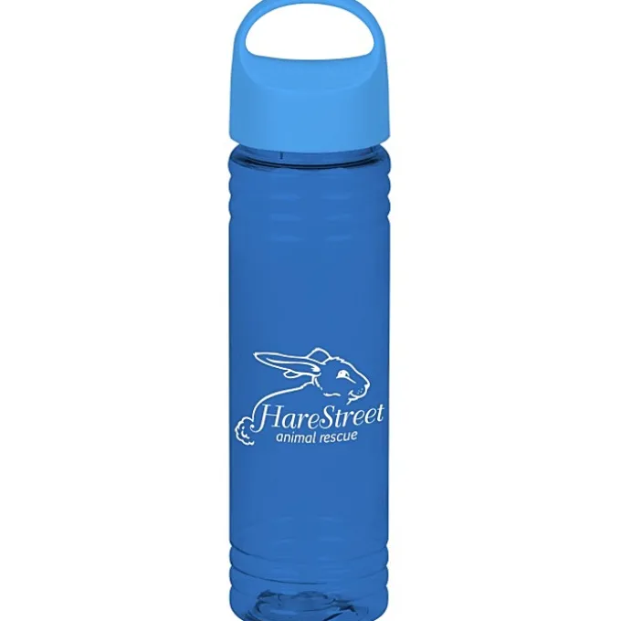 Halcyon Water Bottle with Oval Crest Lid - 24 oz