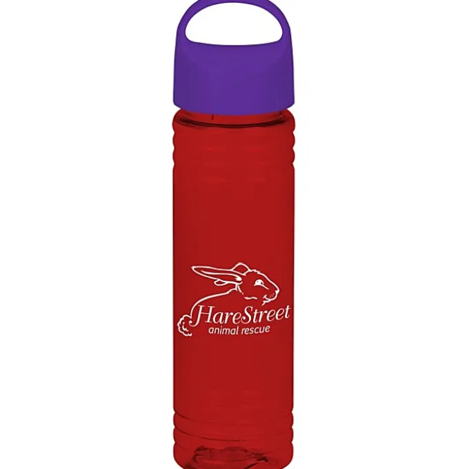 Halcyon Water Bottle with Oval Crest Lid - 24 oz
