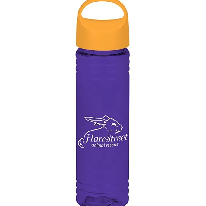 Halcyon Water Bottle with Oval Crest Lid - 24 oz