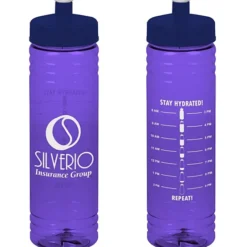 Halcyon Water Bottle with Stay Hydrated Graphics - 24 oz