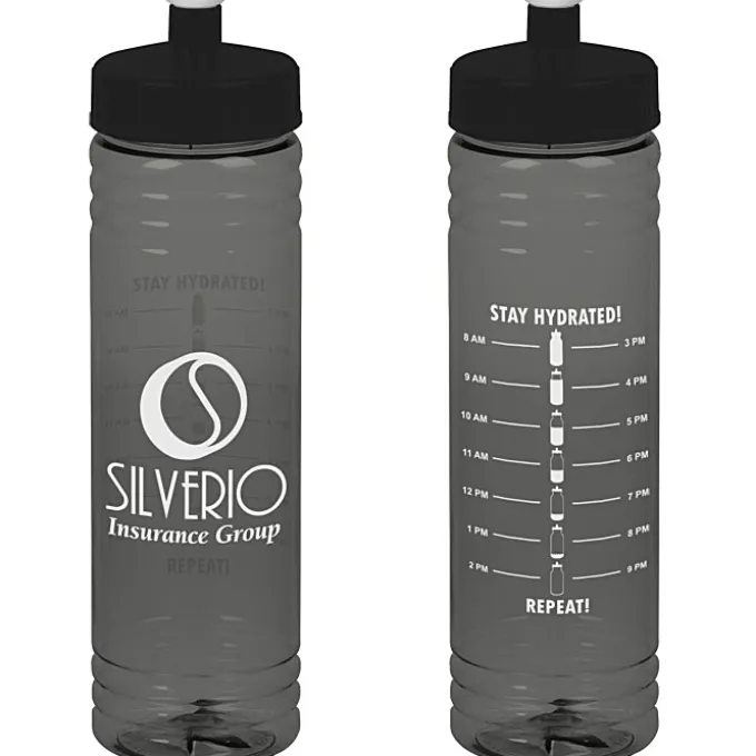 Halcyon Water Bottle with Stay Hydrated Graphics - 24 oz
