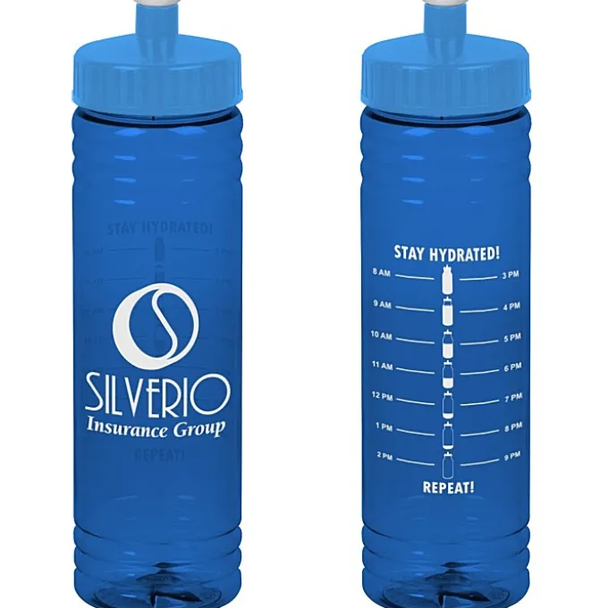 Halcyon Water Bottle with Stay Hydrated Graphics - 24 oz