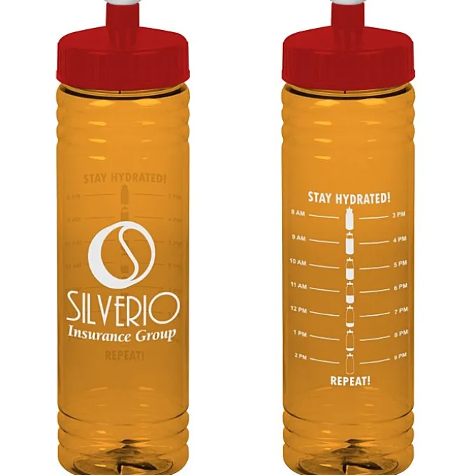Halcyon Water Bottle with Stay Hydrated Graphics - 24 oz