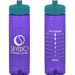Halcyon Water Bottle with Stay Hydrated Graphics - 24 oz