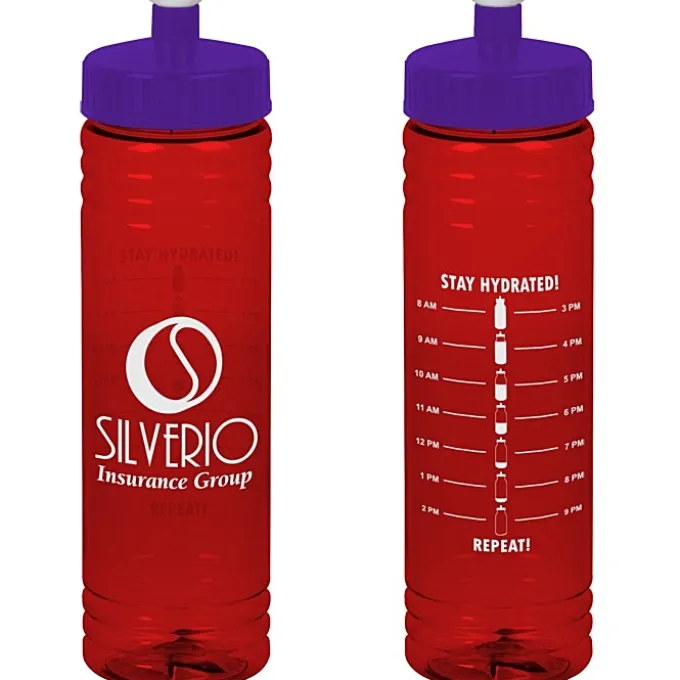 Halcyon Water Bottle with Stay Hydrated Graphics - 24 oz