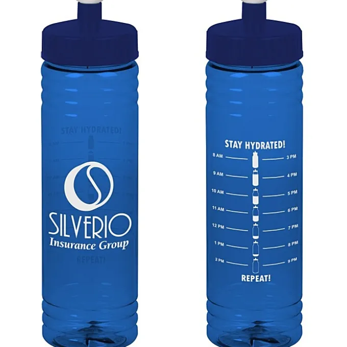 Halcyon Water Bottle with Stay Hydrated Graphics - 24 oz
