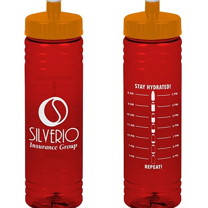 Halcyon Water Bottle with Stay Hydrated Graphics - 24 oz