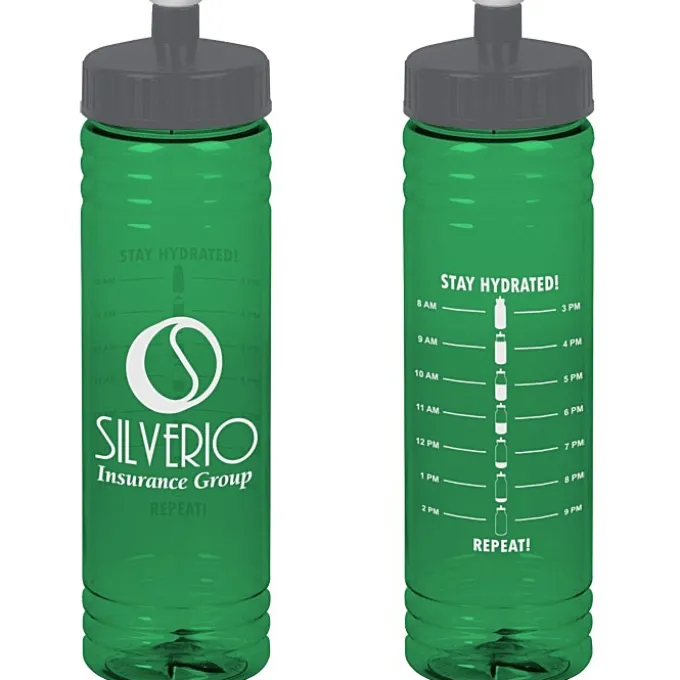 Halcyon Water Bottle with Stay Hydrated Graphics - 24 oz