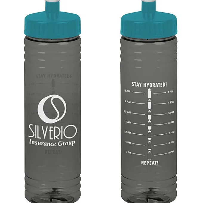 Halcyon Water Bottle with Stay Hydrated Graphics - 24 oz