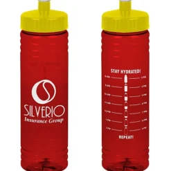 Halcyon Water Bottle with Stay Hydrated Graphics - 24 oz