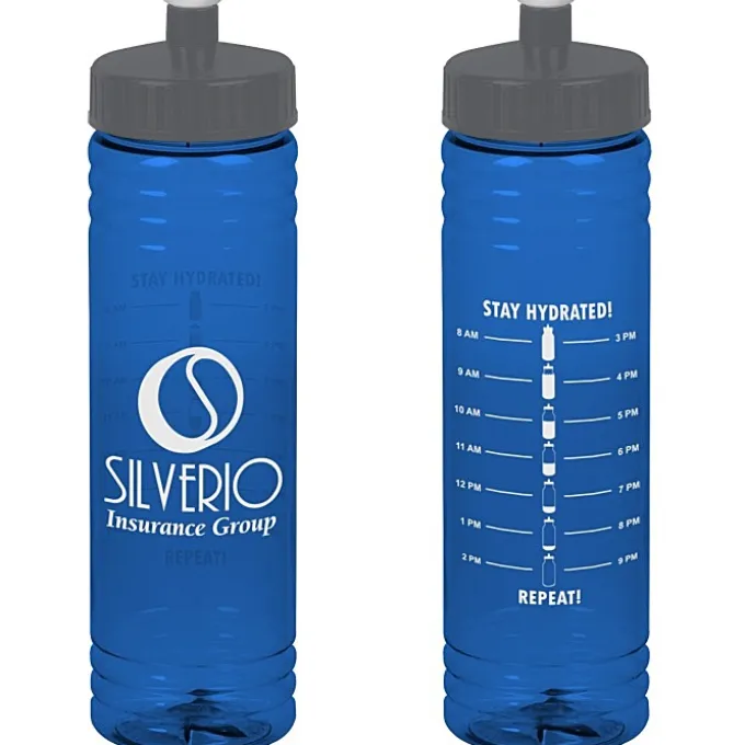 Halcyon Water Bottle with Stay Hydrated Graphics - 24 oz