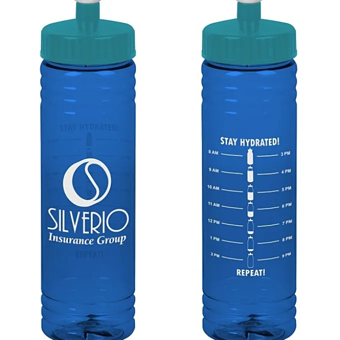 Halcyon Water Bottle with Stay Hydrated Graphics - 24 oz