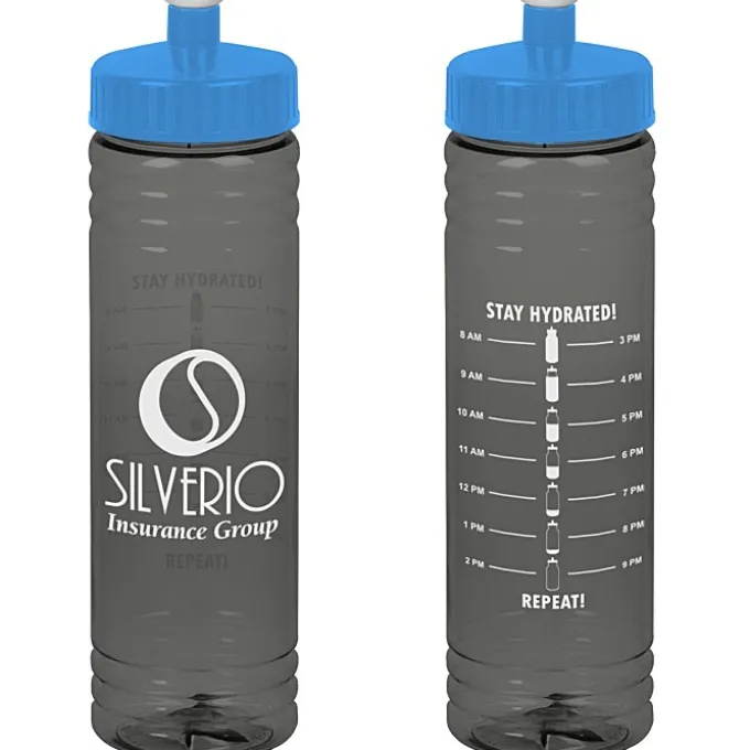 Halcyon Water Bottle with Stay Hydrated Graphics - 24 oz