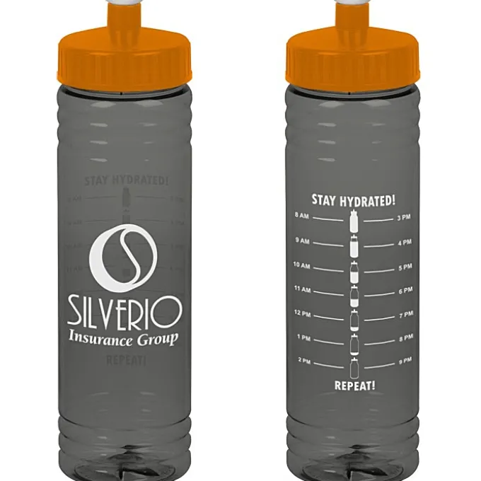 Halcyon Water Bottle with Stay Hydrated Graphics - 24 oz