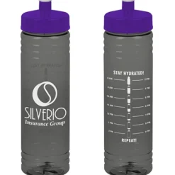 Halcyon Water Bottle with Stay Hydrated Graphics - 24 oz