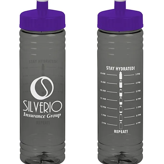 Halcyon Water Bottle with Stay Hydrated Graphics - 24 oz