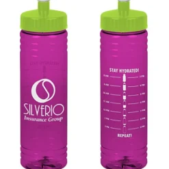 Halcyon Water Bottle with Stay Hydrated Graphics - 24 oz