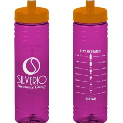 Halcyon Water Bottle with Stay Hydrated Graphics - 24 oz