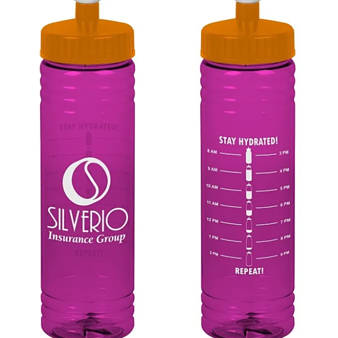 Halcyon Water Bottle with Stay Hydrated Graphics - 24 oz