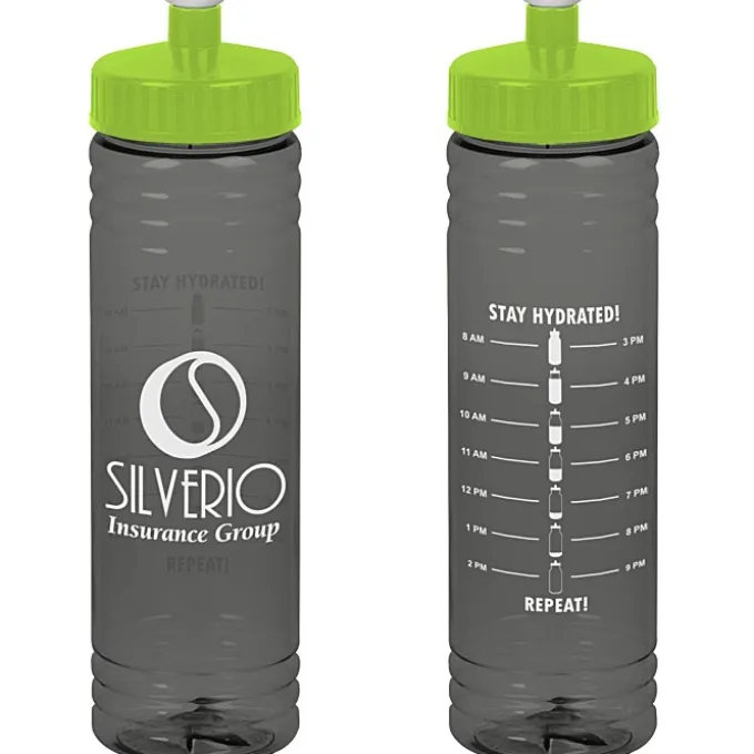 Halcyon Water Bottle with Stay Hydrated Graphics - 24 oz