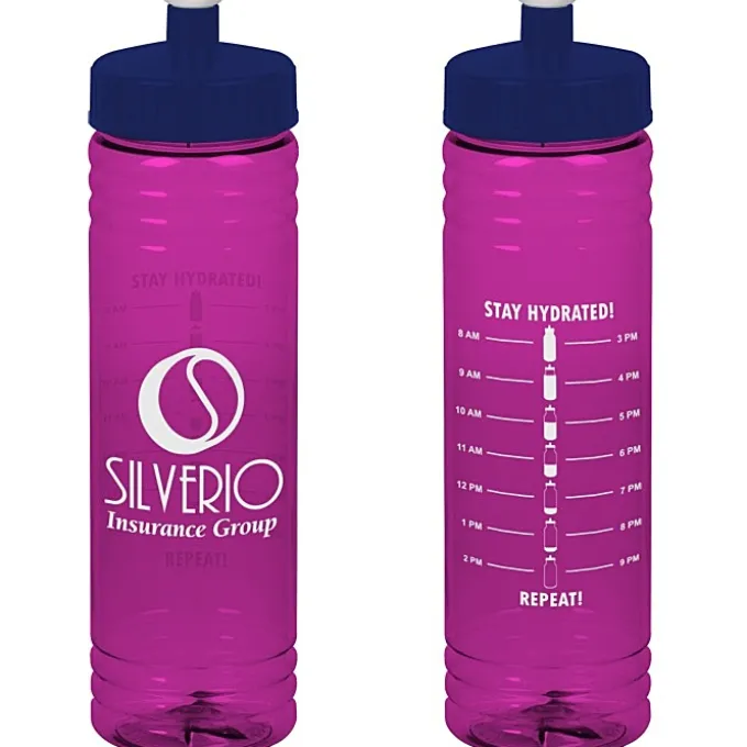 Halcyon Water Bottle with Stay Hydrated Graphics - 24 oz