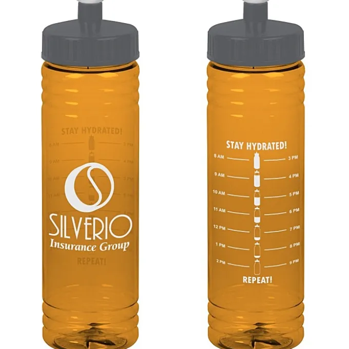 Halcyon Water Bottle with Stay Hydrated Graphics - 24 oz