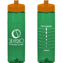 Halcyon Water Bottle with Stay Hydrated Graphics - 24 oz