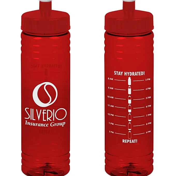 Halcyon Water Bottle with Stay Hydrated Graphics - 24 oz