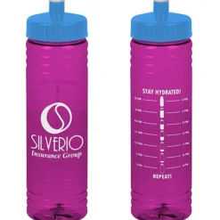 Halcyon Water Bottle with Stay Hydrated Graphics - 24 oz