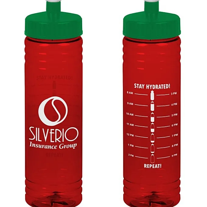 Halcyon Water Bottle with Stay Hydrated Graphics - 24 oz