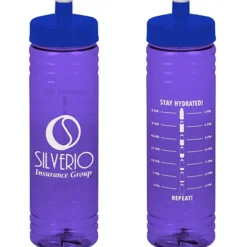 Halcyon Water Bottle with Stay Hydrated Graphics - 24 oz
