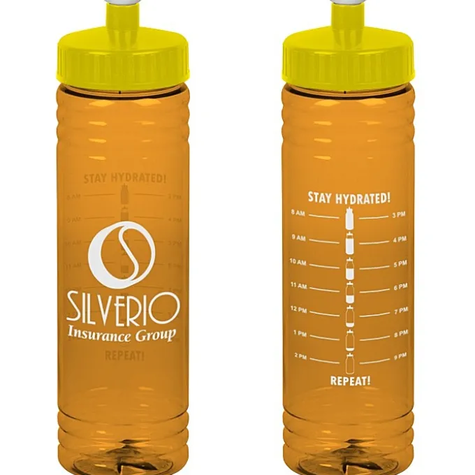 Halcyon Water Bottle with Stay Hydrated Graphics - 24 oz