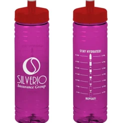 Halcyon Water Bottle with Stay Hydrated Graphics - 24 oz