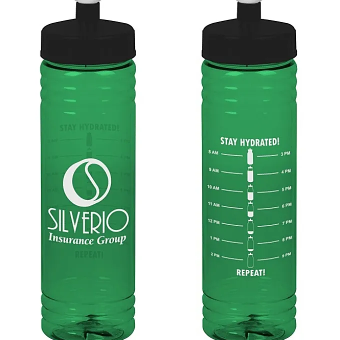 Halcyon Water Bottle with Stay Hydrated Graphics - 24 oz