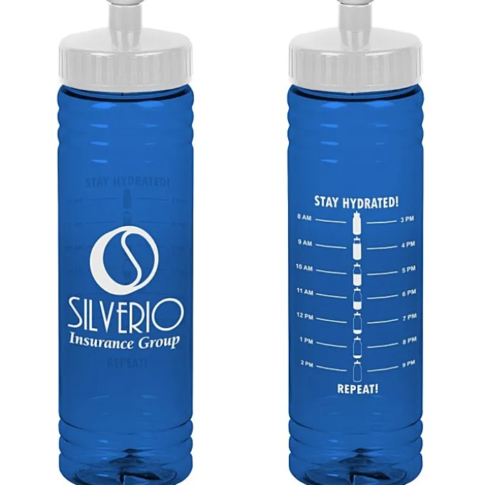 Halcyon Water Bottle with Stay Hydrated Graphics - 24 oz