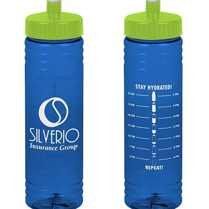 Halcyon Water Bottle with Stay Hydrated Graphics - 24 oz