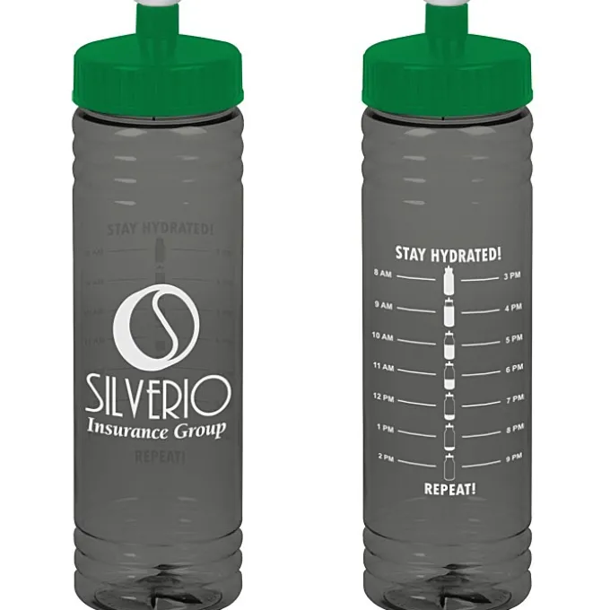 Halcyon Water Bottle with Stay Hydrated Graphics - 24 oz