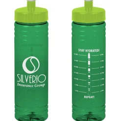 Halcyon Water Bottle with Stay Hydrated Graphics - 24 oz