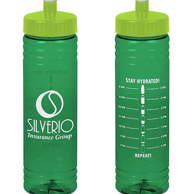 Halcyon Water Bottle with Stay Hydrated Graphics - 24 oz
