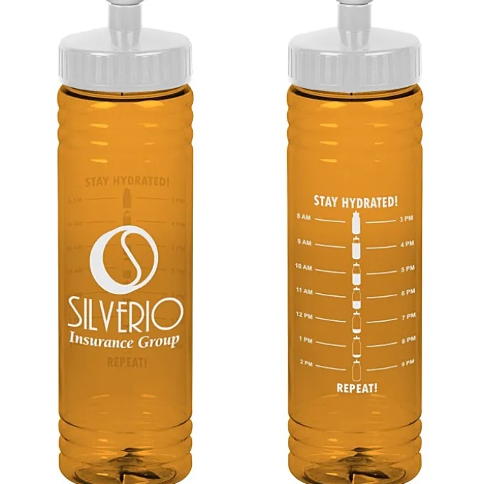 Halcyon Water Bottle with Stay Hydrated Graphics - 24 oz