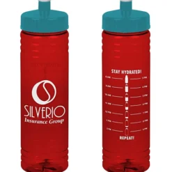 Halcyon Water Bottle with Stay Hydrated Graphics - 24 oz