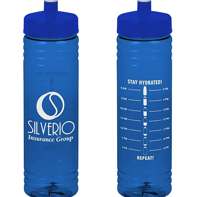 Halcyon Water Bottle with Stay Hydrated Graphics - 24 oz