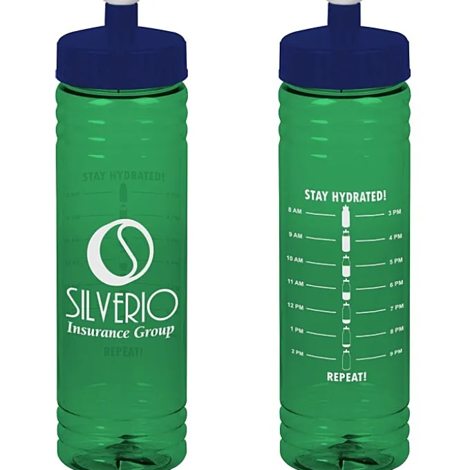 Halcyon Water Bottle with Stay Hydrated Graphics - 24 oz
