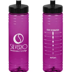 Halcyon Water Bottle with Stay Hydrated Graphics - 24 oz