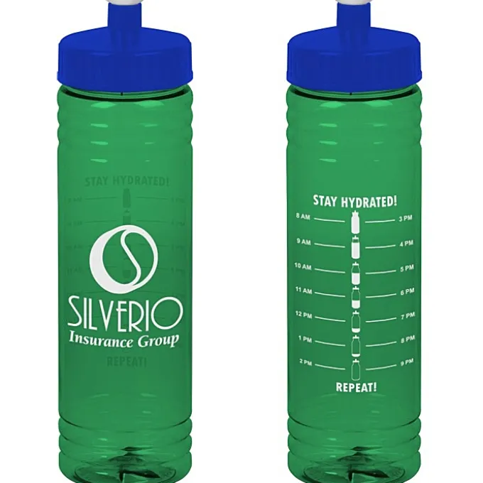 Halcyon Water Bottle with Stay Hydrated Graphics - 24 oz