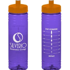 Halcyon Water Bottle with Stay Hydrated Graphics - 24 oz